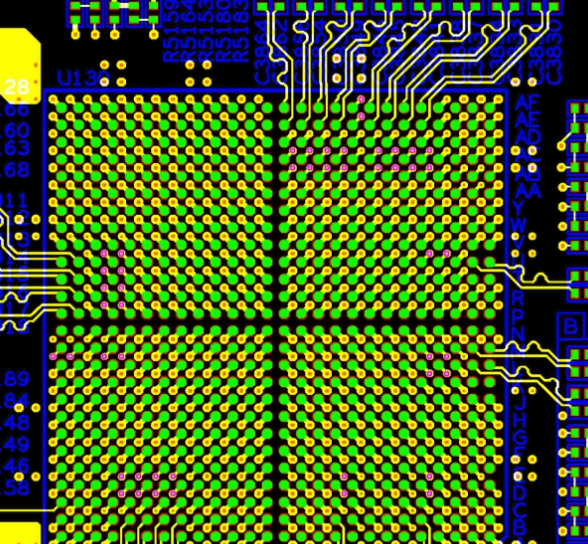 Have you ever done this kind of BGA via window design example